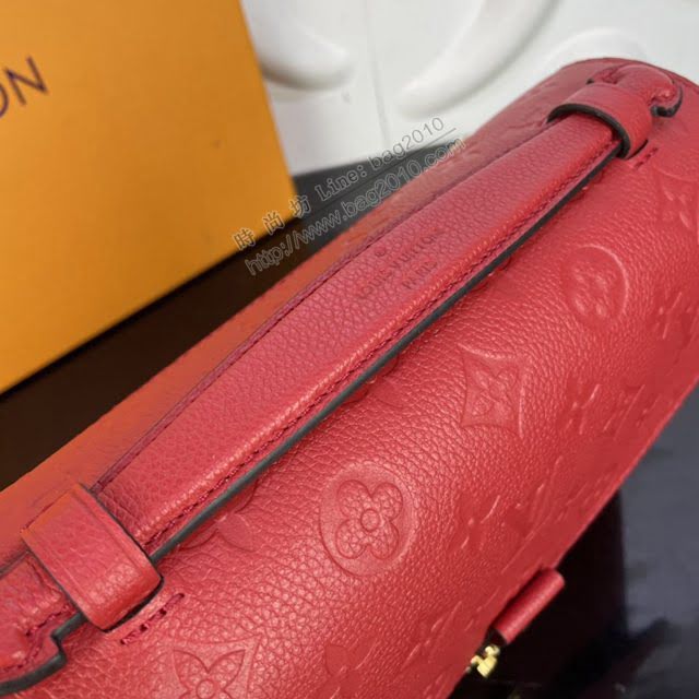 lv新款包包 路易威登Pochette Metis手袋 Monogram Empreinte皮革 lv女士斜挎包  ydh3941